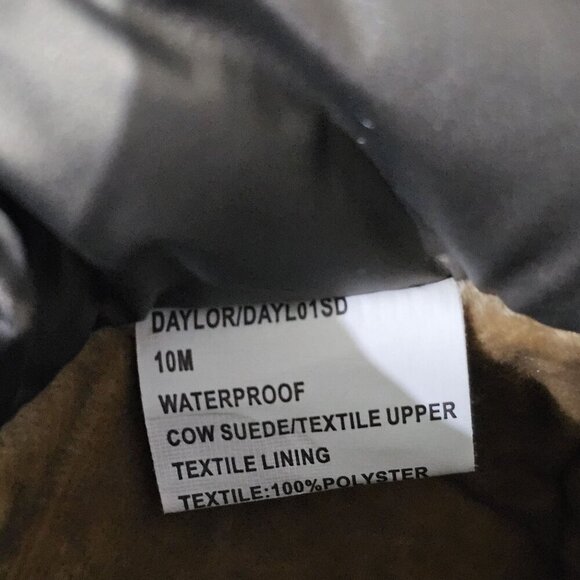 NEW Blondo Daylor Ankle Boot Sz 10 Taupe Nylon Suede Waterproof Lug Sole Puffy - Picture 14 of 15